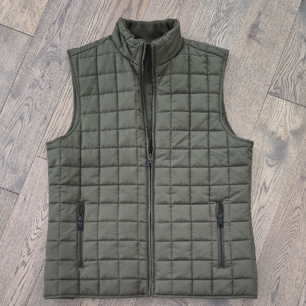 Men's Quilted Forest Green Vest